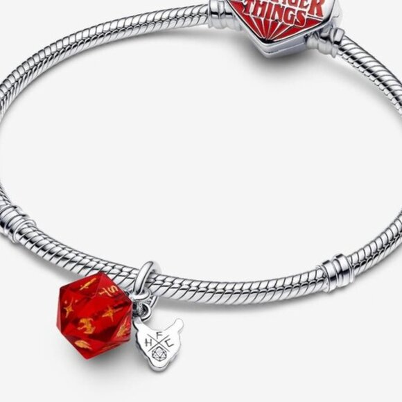 Pandora Stranger Things Hellfire Club Dice Dangle Charm - Picture 3 of 6